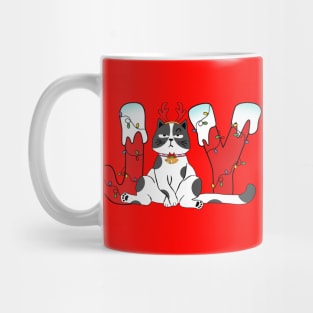 Joy - Angry Christmas Cat Mug